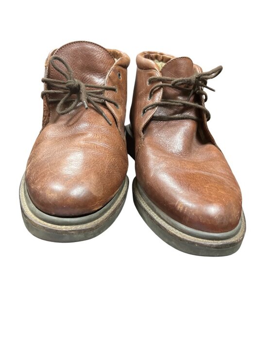 Cole Haan mens brown Italian leather lined ankle chukka boots sz 11m SKU 10-323